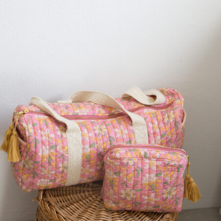 Mor på farten - "Sienna Blossom" taske + toilettaske sæt